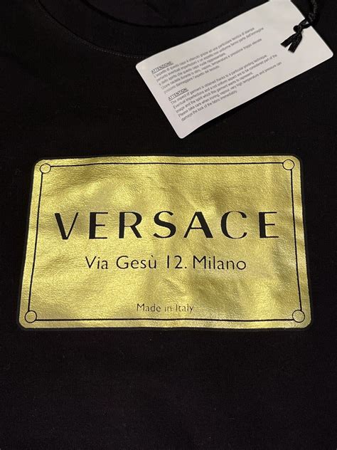 NEW VERSACE VIA GESU 12 MILANO TSHIRT SMALL S 